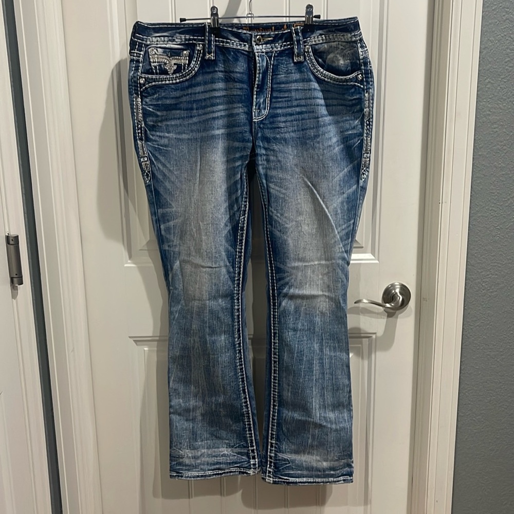 Women’s Rock Revival Jeans Easy Boot 
Size 32 Length 30 - Picture 2 of 7